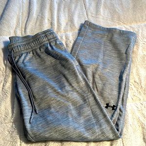 Under Armour Sweatpants Mens Large Gray Storm Loose Coldgear Drawstring Pockets
